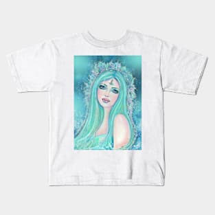 One with the sea by Renee Lavoie Kids T-Shirt